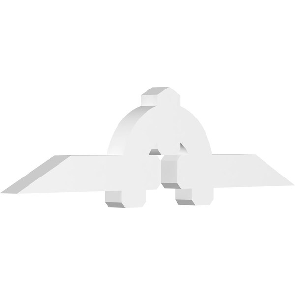 Ekena Millwork Ericson Architectural Grade PVC Gable Bracket, 72"W x 18"H x 4"D x 6"F, 6/12 Pitch GBP072X18X0406ERI00 - main